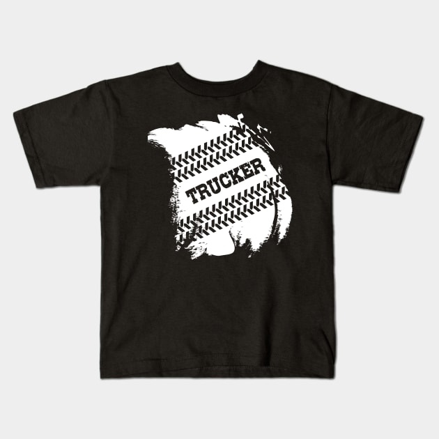 Truck driver Kids T-Shirt by designbek